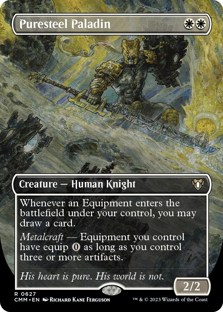 Image for Puresteel Paladin (Borderless) (Commander Masters) (627) - Magic: The Gathering
