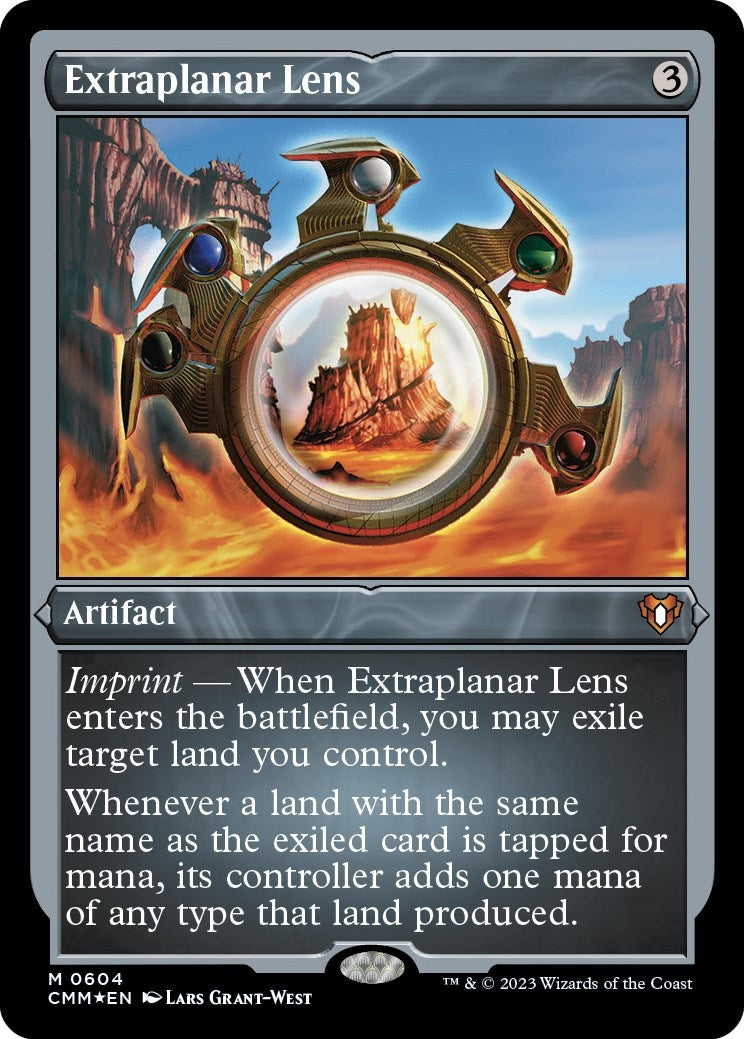 Image for Extraplanar Lens (Foil Etched) (Commander Masters) (604) - Magic: The Gathering