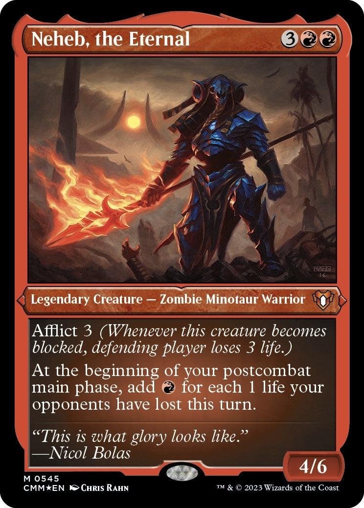Image for Neheb, the Eternal (Foil Etched) (Commander Masters) (545) - Magic: The Gathering