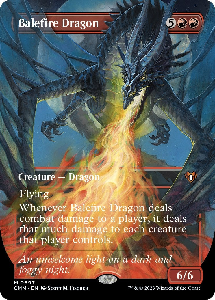 Image for Balefire Dragon (Borderless) (Commander Masters) (697) - Magic: The Gathering