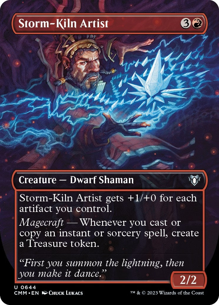 Image for Storm-Kiln Artist (Borderless) (Commander Masters) (644) - Magic: The Gathering