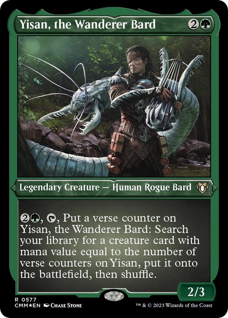 Image for Yisan, the Wanderer Bard (Foil Etched) (Commander Masters) (577) - Magic: The Gathering