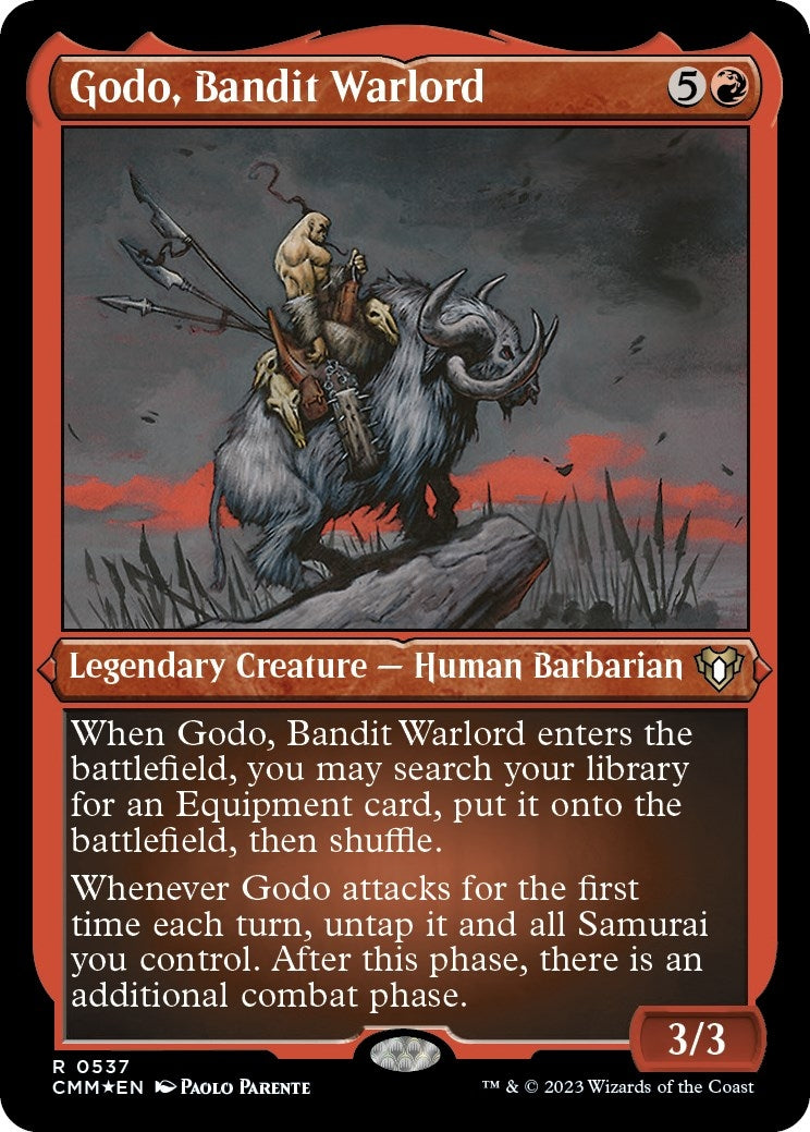 Image for Godo, Bandit Warlord (Foil Etched) (Commander Masters) (537) - Magic: The Gathering