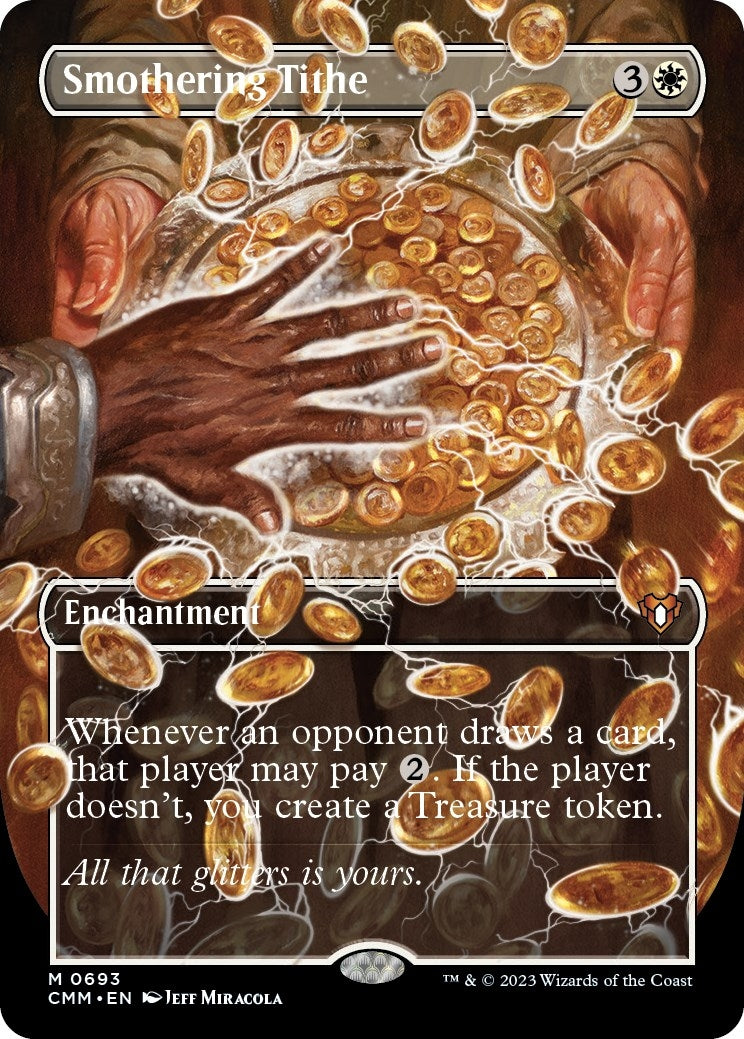 Image for Smothering Tithe (Borderless) (Commander Masters) (693) - Magic: The Gathering