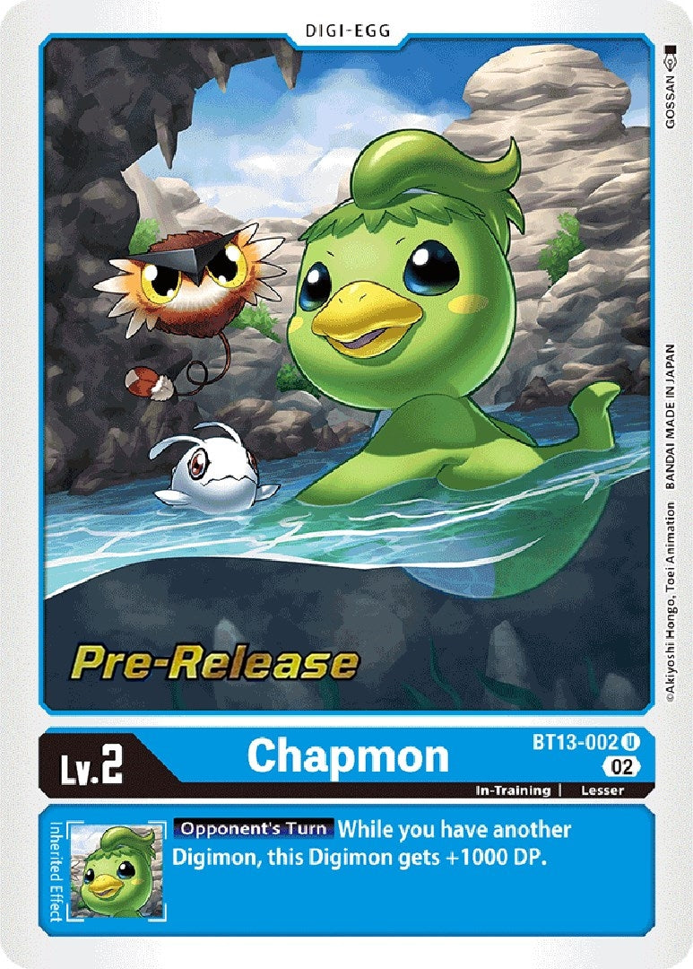 Image for Chapmon (BT13_PR) (BT13-002 U) - Digimon Card Game