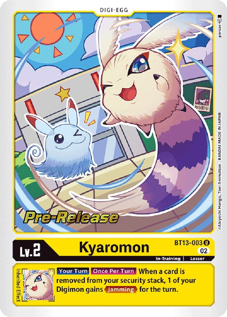 Image for Kyaromon (BT13_PR) (BT13-003 U) - Digimon Card Game