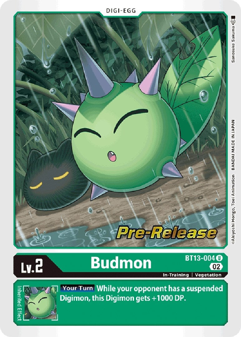 Image for Budmon (BT13_PR) (BT13-004 U) - Digimon Card Game