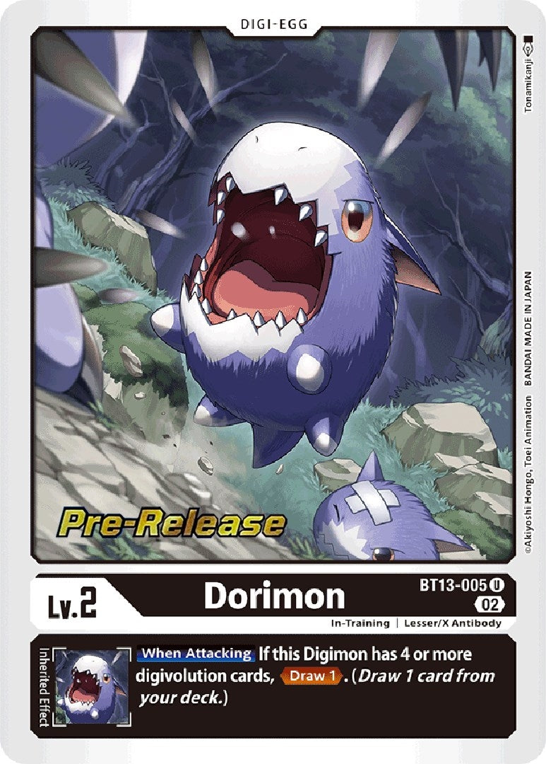 Image for Dorimon (BT13_PR) (BT13-005 U) - Digimon Card Game