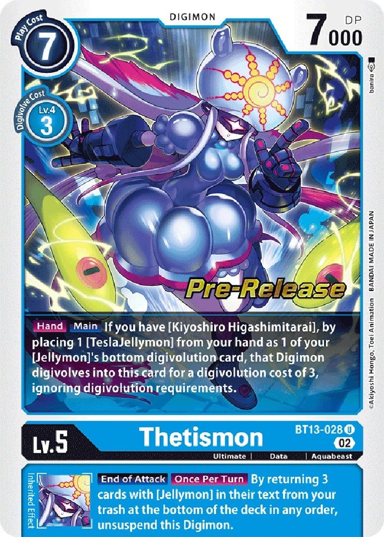 Image for Thetismon (BT13_PR) (BT13-028 U) - Digimon Card Game