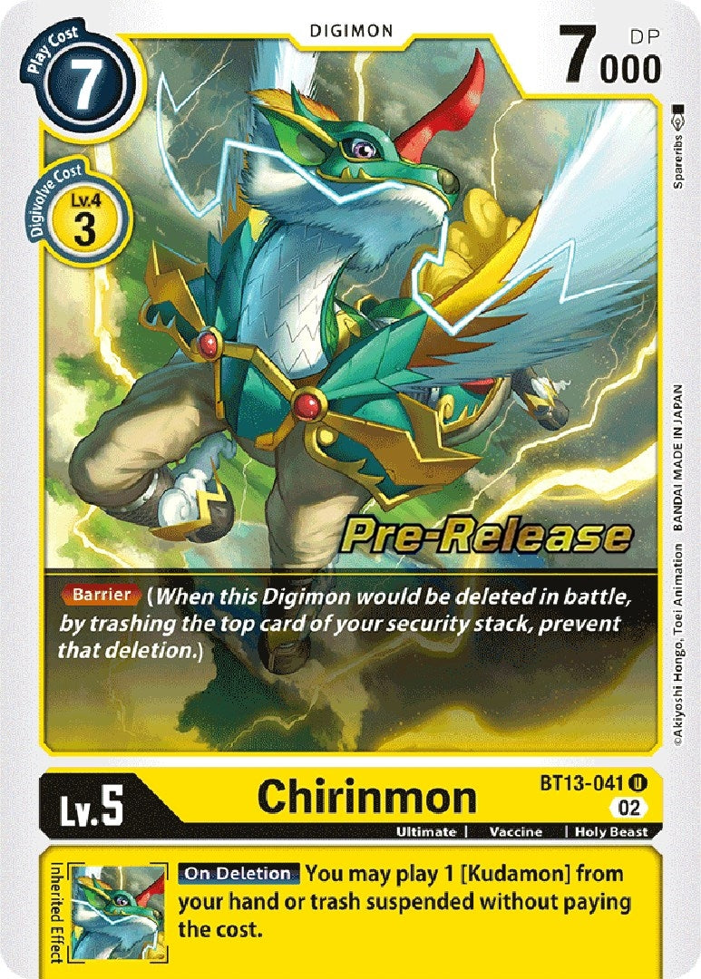 Image for Chirinmon (BT13_PR) (BT13-041 U) - Digimon Card Game