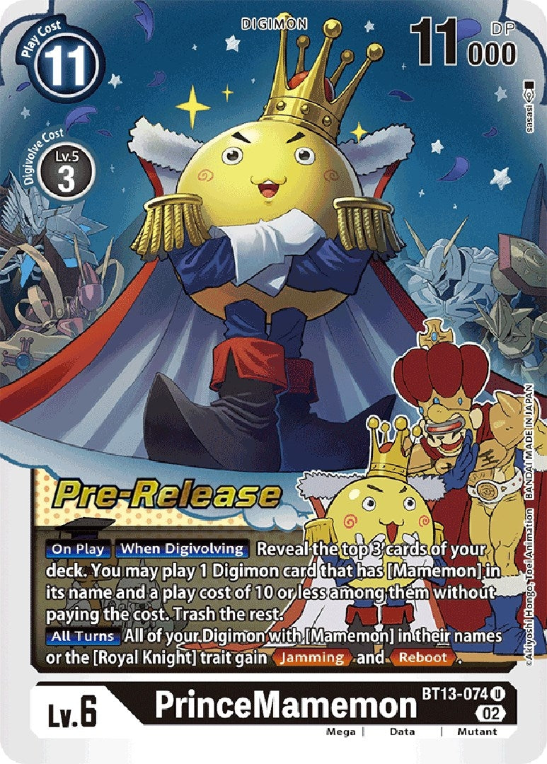 Image for PrinceMamemon (BT13_PR) (BT13-074 U) - Digimon Card Game