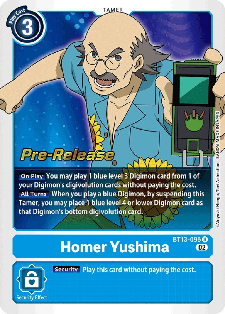 Image for Homer Yushima (BT13_PR) (BT13-096 U) - Digimon Card Game