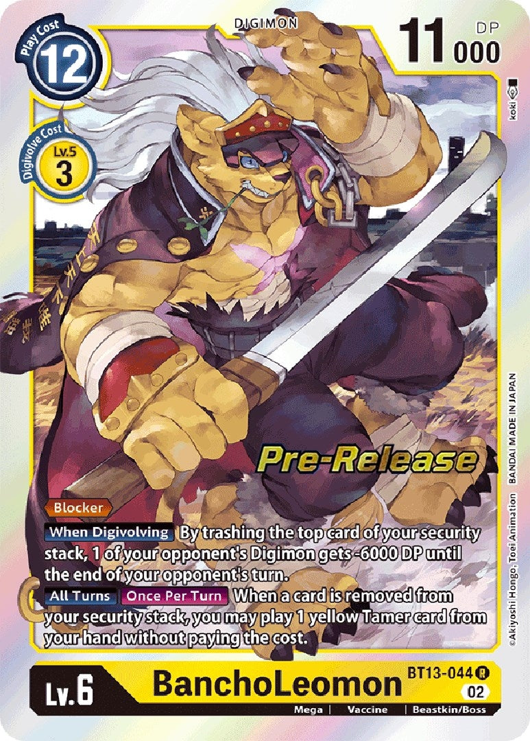 Image for BanchoLeomon (BT13_PR) (BT13-044 R) - Digimon Card Game