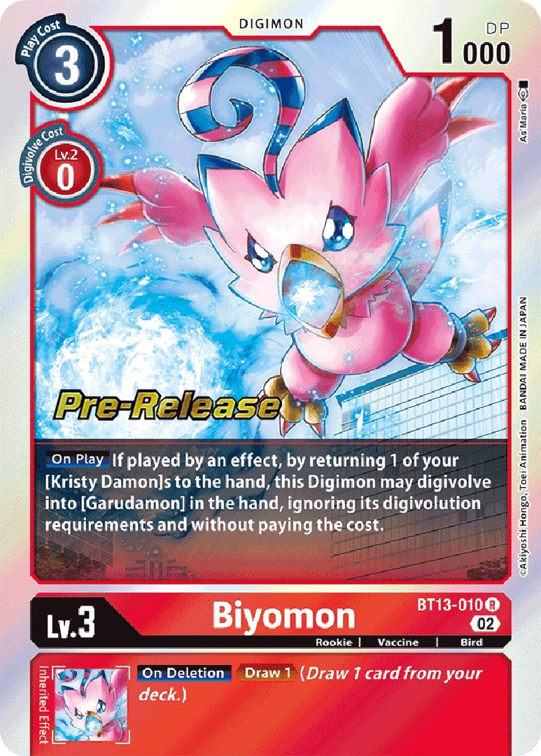Image for Biyomon (BT13_PR) (BT13-010 R) - Digimon Card Game