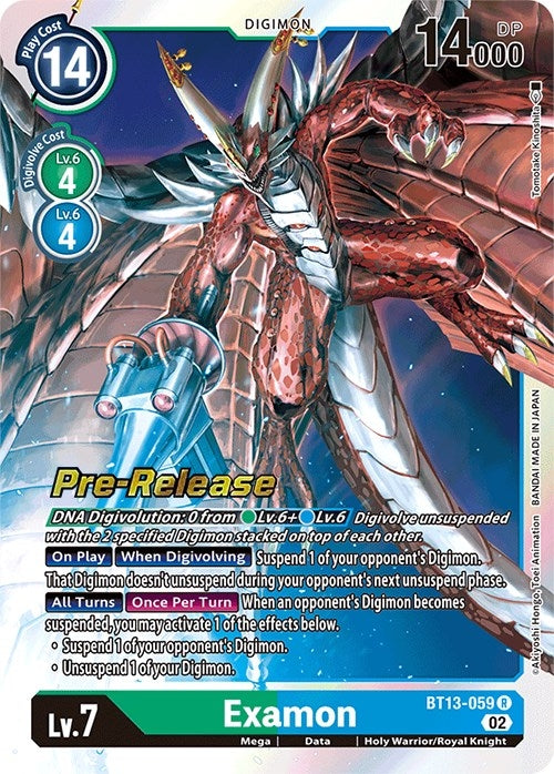 Image for Examon (BT13_PR) (BT13-059 R) - Digimon Card Game