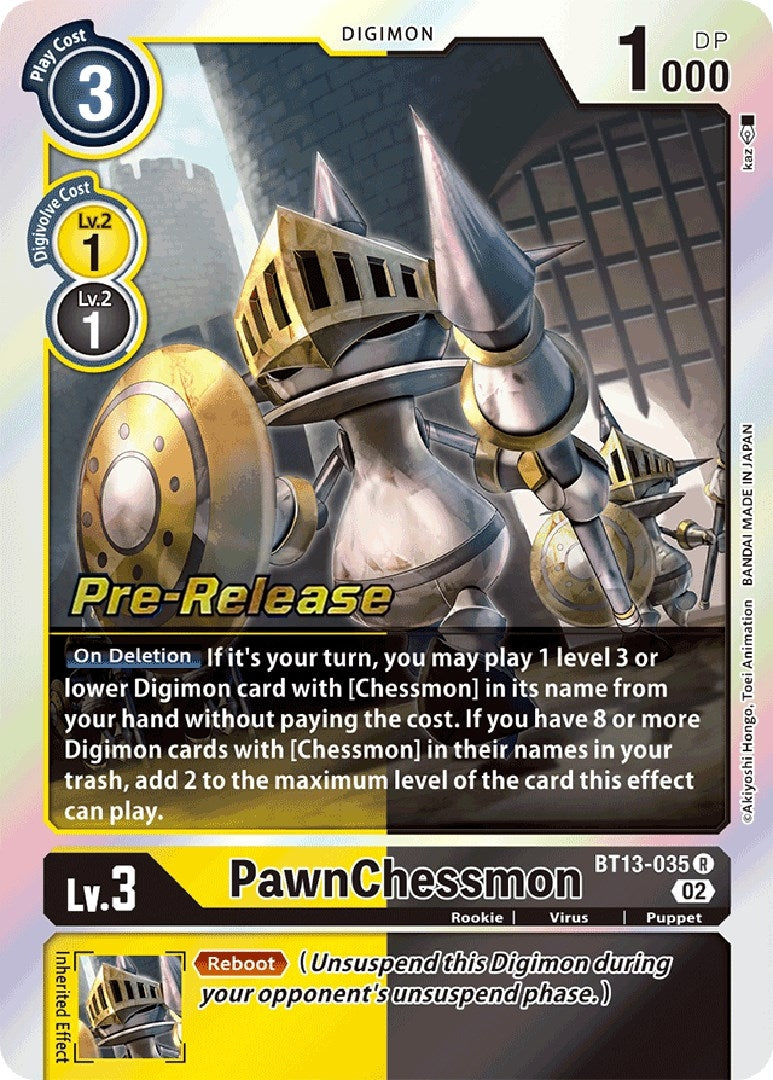 Image for PawnChessmon - BT13-035 (BT13_PR) (BT13-035 R) - Digimon Card Game