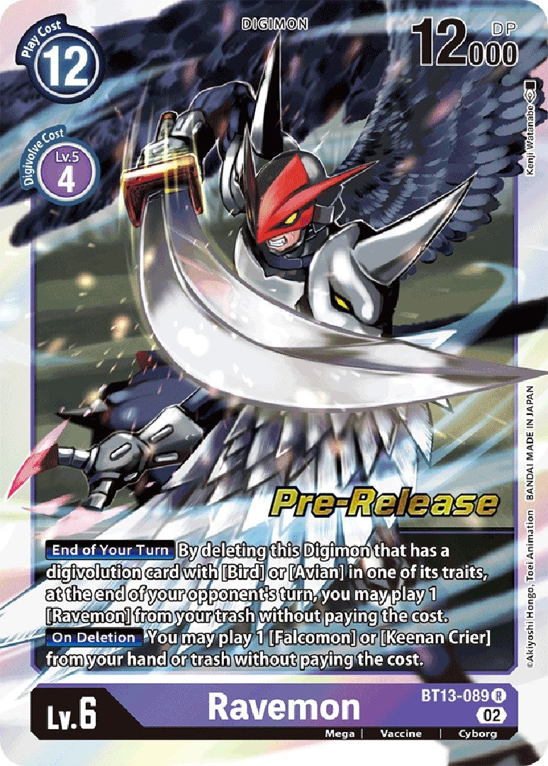 Image for Ravemon (BT13_PR) (BT13-089 R) - Digimon Card Game