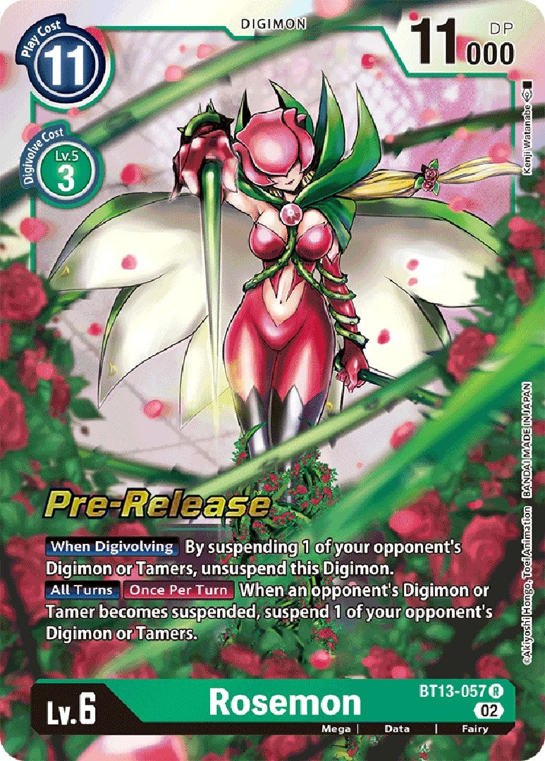 Image for Rosemon (BT13_PR) (BT13-057 R) - Digimon Card Game
