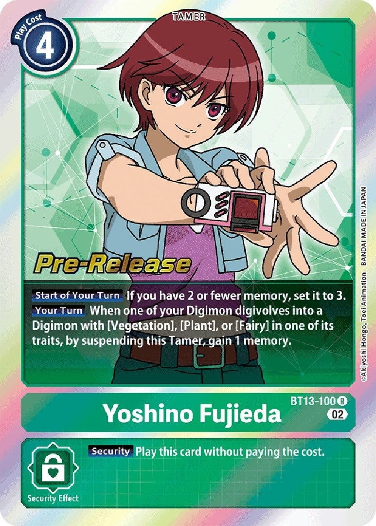 Image for Yoshino Fujieda (BT13_PR) (BT13-100 R) - Digimon Card Game