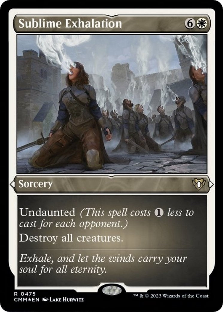Image for Sublime Exhalation (Foil Etched) (Commander Masters) (475) - Magic: The Gathering