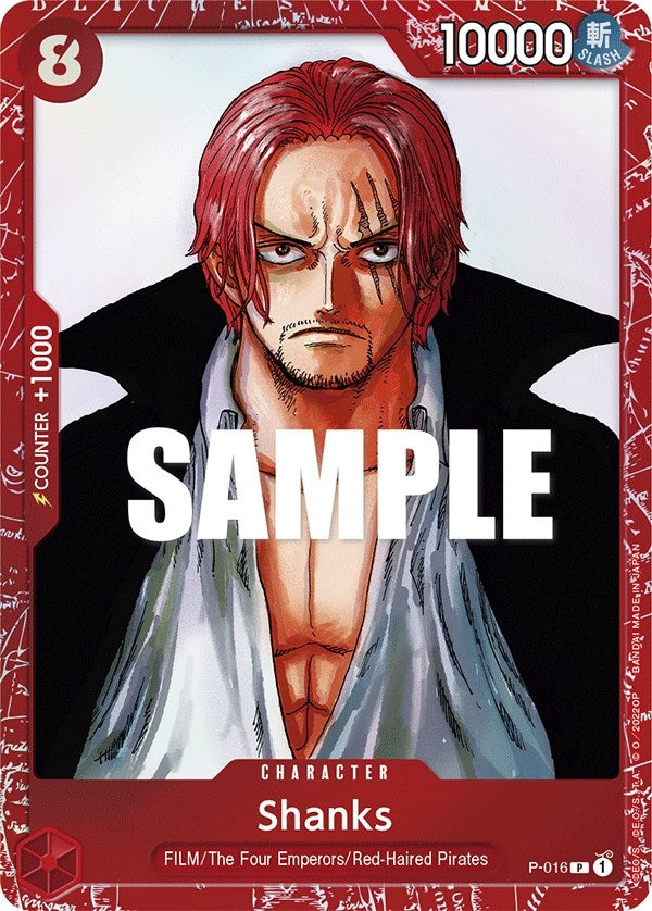 Image for Shanks (Premium Card Collection -ONE PIECE FILM RED Edition-) (One Piece Promotion Cards) (P-016) - One Piece Card Game