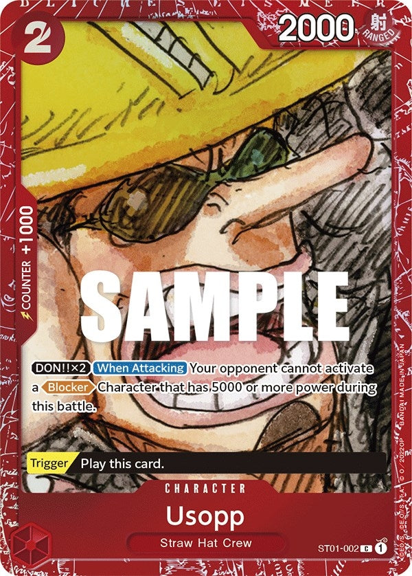 Image for Usopp (Premium Card Collection -ONE PIECE FILM RED Edition-) (One Piece Promotion Cards) (ST01-002) - One Piece Card Game