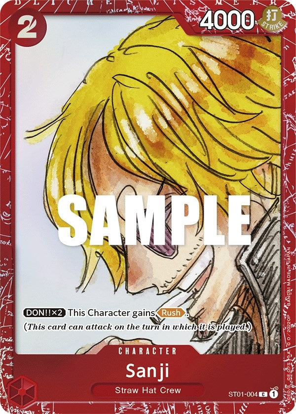 Image for Sanji (Premium Card Collection -ONE PIECE FILM RED Edition-) (One Piece Promotion Cards) (ST01-004) - One Piece Card Game