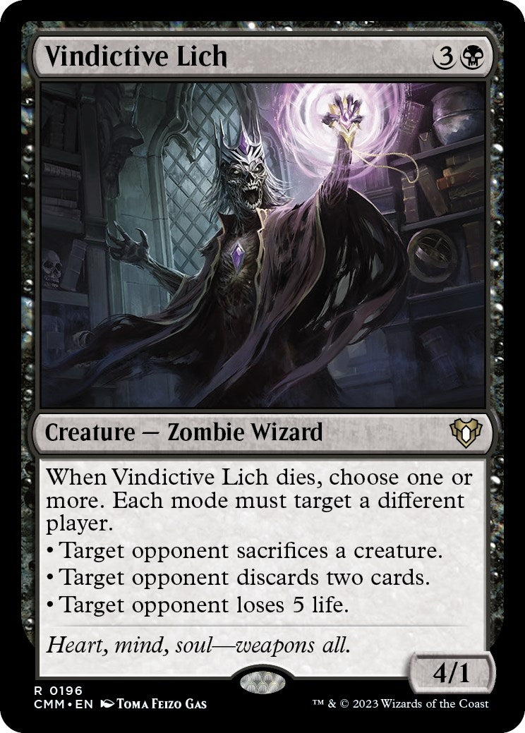 Image for Vindictive Lich (Commander Masters) (196) - Magic: The Gathering