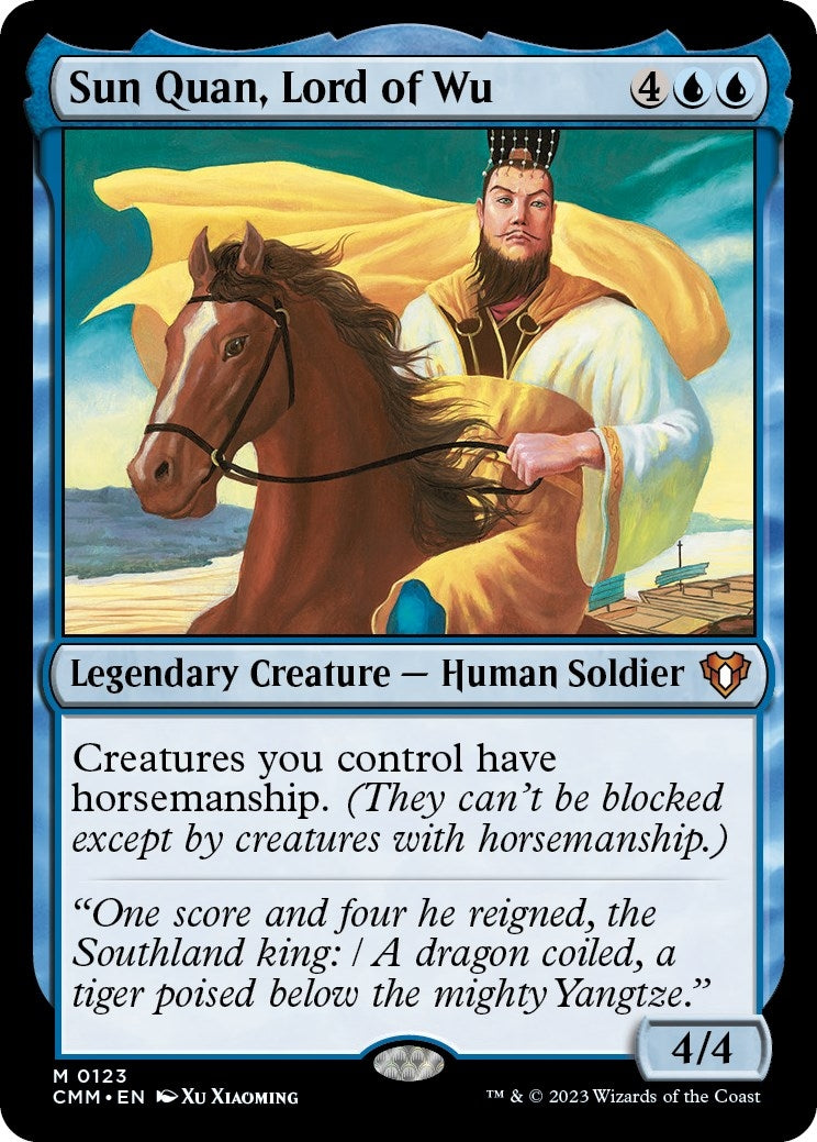 Image for Sun Quan, Lord of Wu (Commander Masters) (123) - Magic: The Gathering