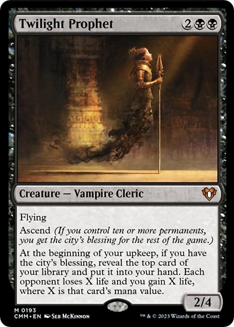 Image for Twilight Prophet (Commander Masters) (193) - Magic: The Gathering