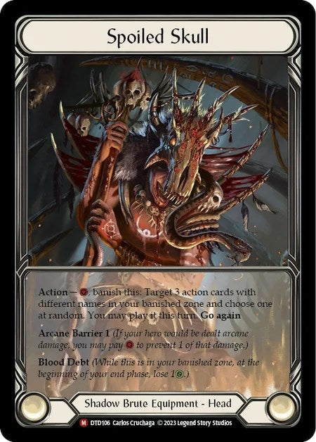 Image for Spoiled Skull (Extended Art) (Dusk till Dawn) (DTD106) - Flesh and Blood TCG