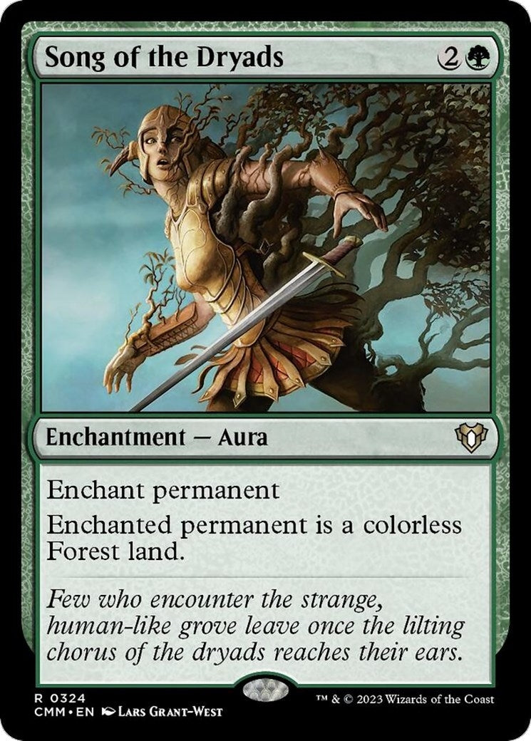 Image for Song of the Dryads (Commander Masters) (324) - Magic: The Gathering