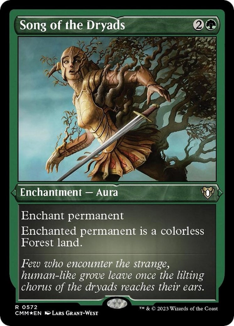 Image for Song of the Dryads (Foil Etched) (Commander Masters) (572) - Magic: The Gathering