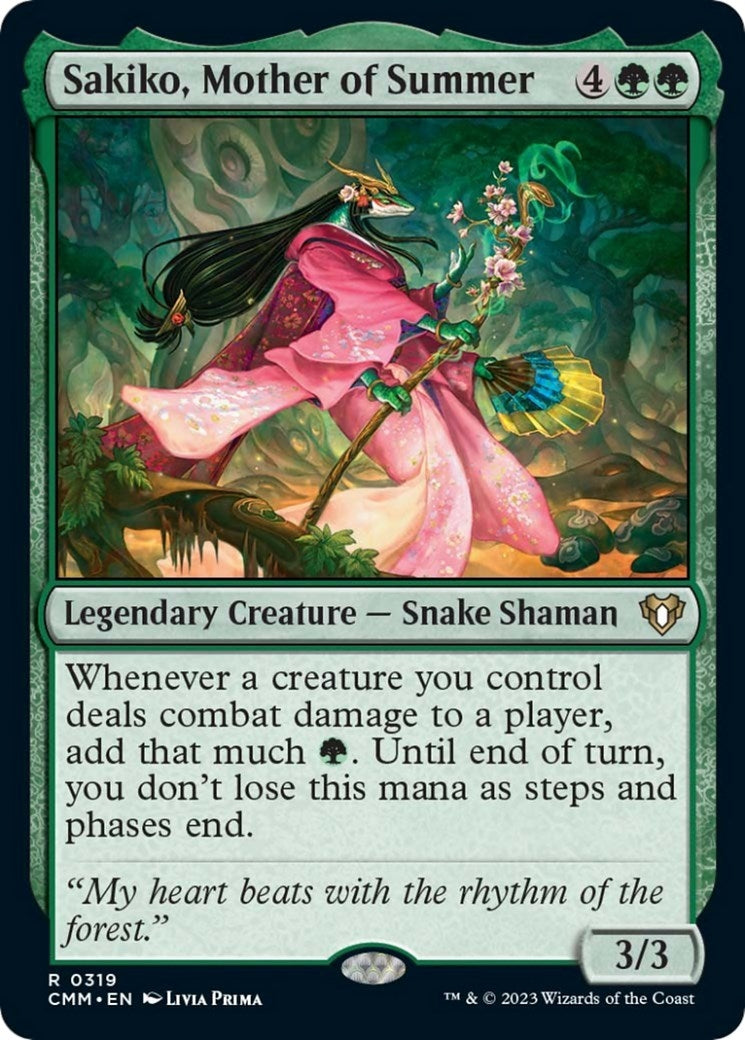 Image for Sakiko, Mother of Summer (Commander Masters) (319) - Magic: The Gathering
