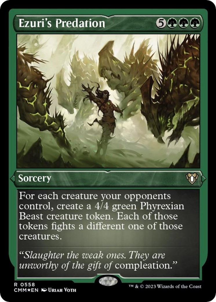 Image for Ezuri's Predation (Foil Etched) (Commander Masters) (558) - Magic: The Gathering
