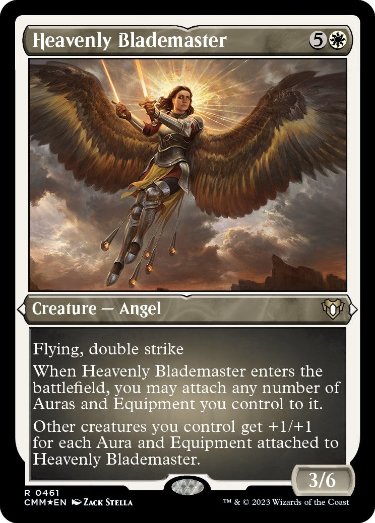 Image for Heavenly Blademaster (Foil Etched) (Commander Masters) (461) - Magic: The Gathering