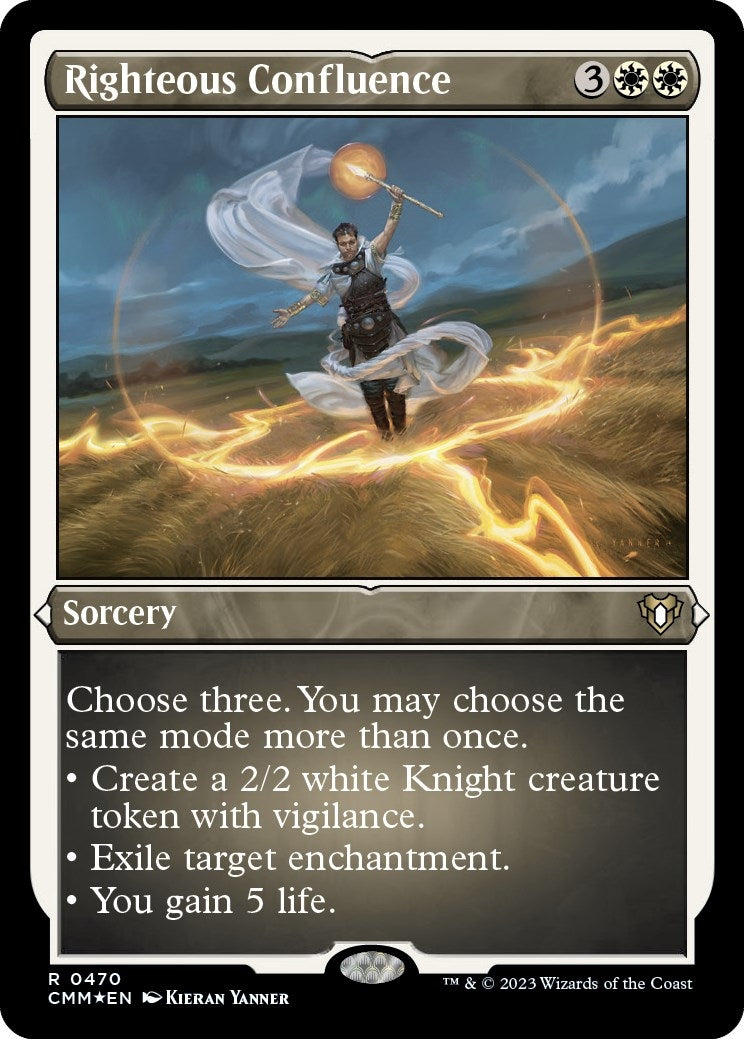 Image for Righteous Confluence (Foil Etched) (Commander Masters) (470) - Magic: The Gathering