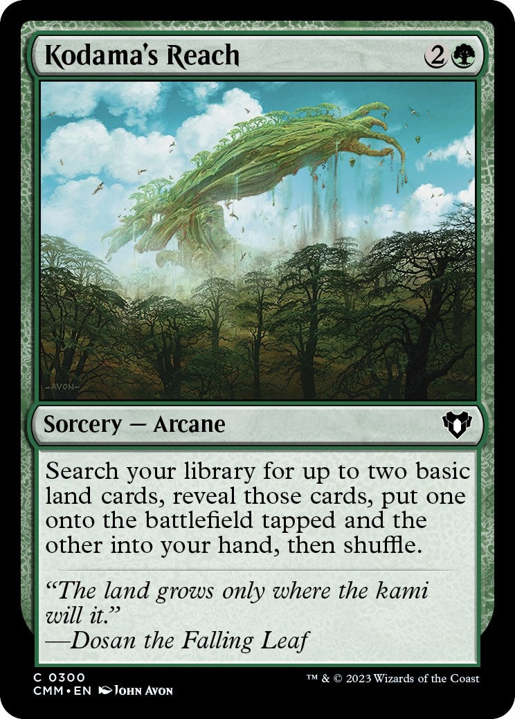 Image for Kodama's Reach (Commander Masters) (300) - Magic: The Gathering