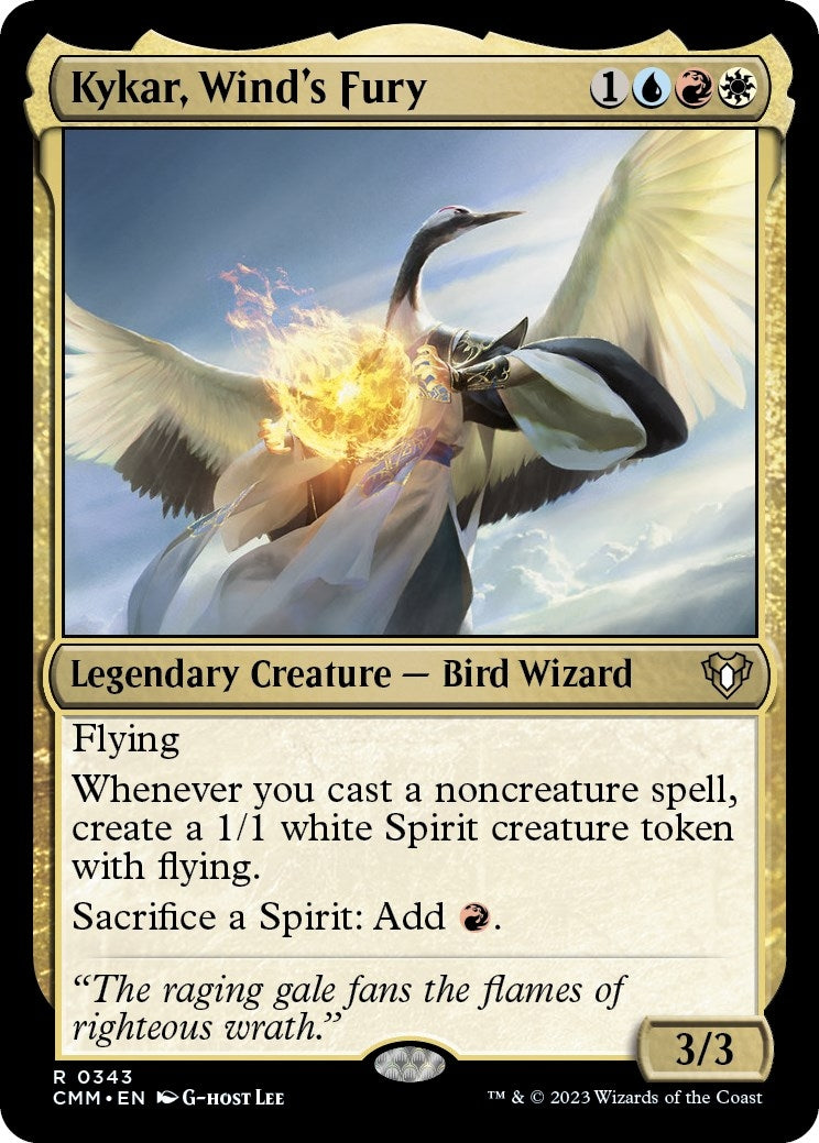 Image for Kykar, Wind's Fury (Commander Masters) (343) - Magic: The Gathering