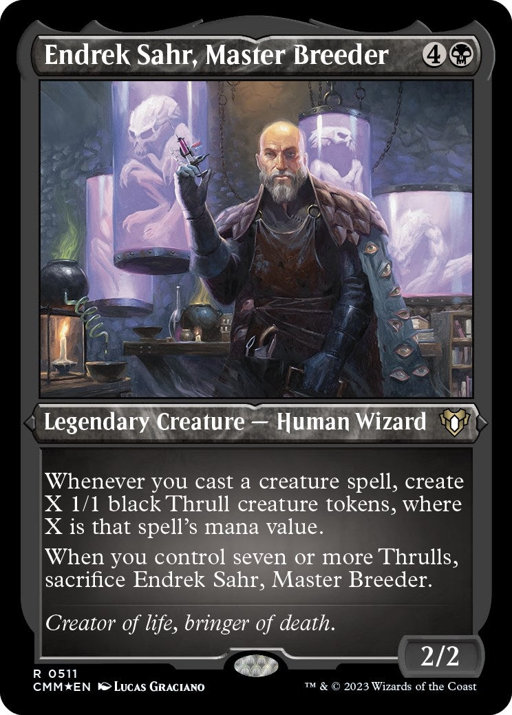 Image for Endrek Sahr, Master Breeder (Foil Etched) (Commander Masters) (511) - Magic: The Gathering