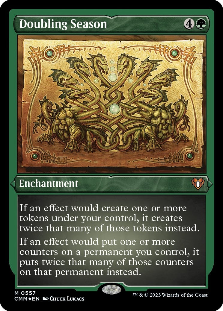Image for Doubling Season (Foil Etched) (Commander Masters) (557) - Magic: The Gathering
