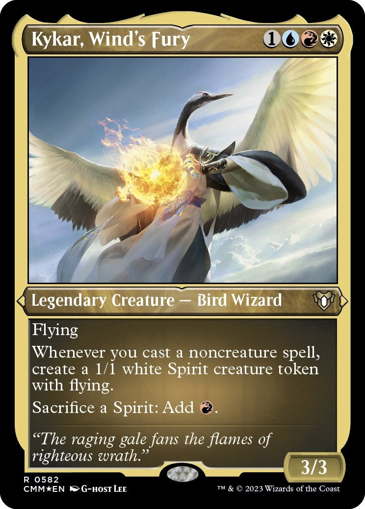 Image for Kykar, Wind's Fury (Foil Etched) (Commander Masters) (582) - Magic: The Gathering