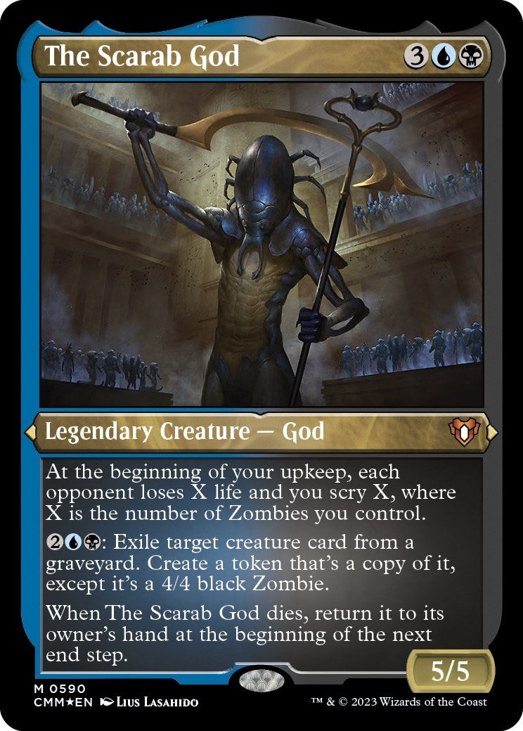 Image for The Scarab God (Foil Etched) (Commander Masters) (590) - Magic: The Gathering