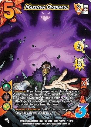Image for Maximum Overhaul (Provisional Store Championship 2023) (UniVersus: My Hero Academia Promo Cards) (MHA-PSC23 P 3/5) - UniVersus