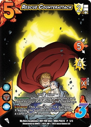 Image for Rescue Counterattack (Provisional Store Championship 2023) (UniVersus: My Hero Academia Promo Cards) (MHA-PSC23 P 5/5) - UniVersus