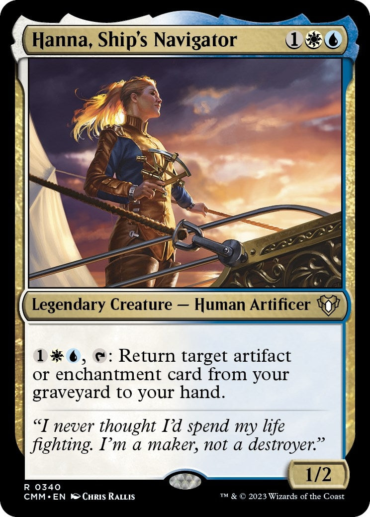 Image for Hanna, Ship's Navigator (Commander Masters) (340) - Magic: The Gathering