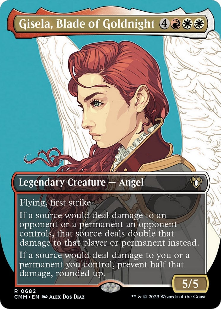 Image for Gisela, Blade of Goldnight (Borderless) (Commander Masters) (682) - Magic: The Gathering