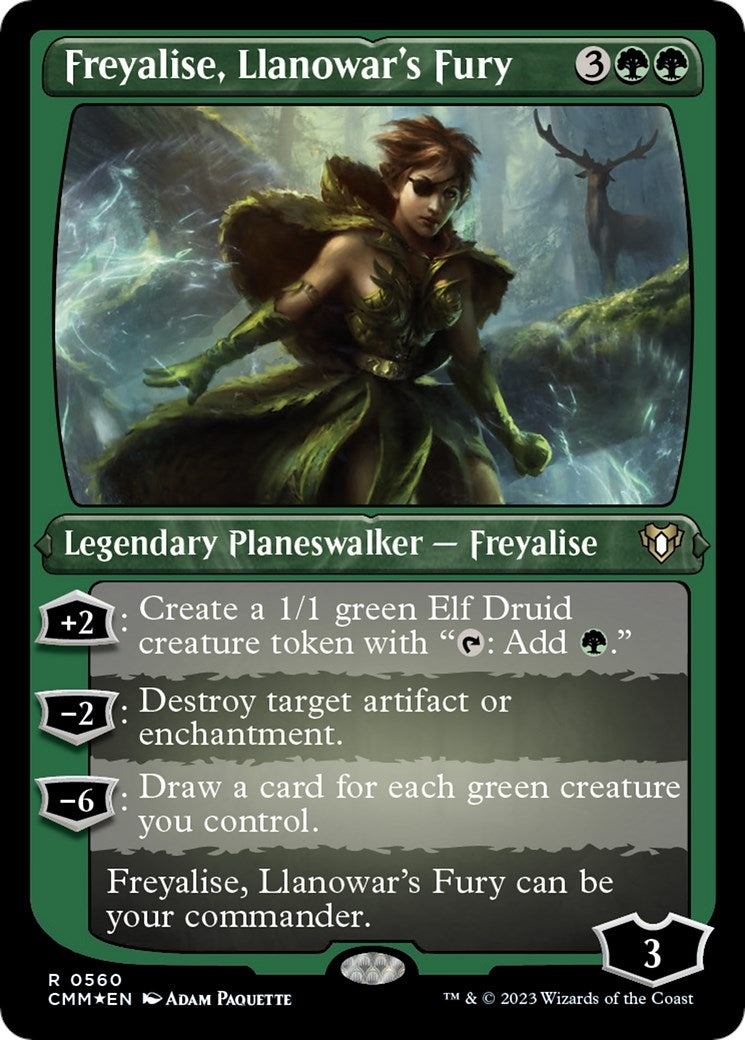 Image for Freyalise, Llanowar's Fury (Foil Etched) (Commander Masters) (560) - Magic: The Gathering