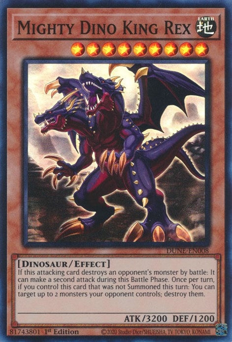 Image for Mighty Dino King Rex (Duelist Nexus) (DUNE-EN008) - YuGiOh