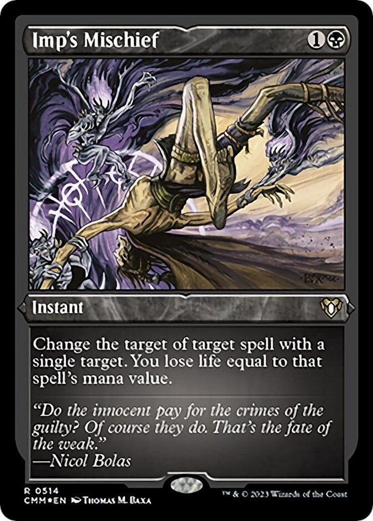 Image for Imp's Mischief (Foil Etched) (Commander Masters) (514) - Magic: The Gathering